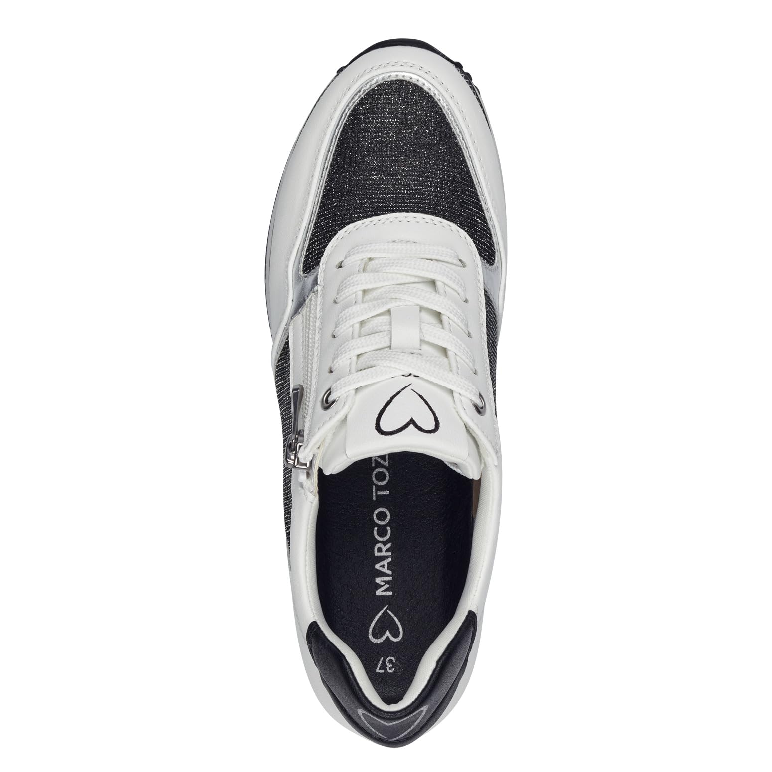 MARCO TOZZI Donna Sneaker Morbida Soletta Feel Me Estraibile Pelle Morbida Fodera Interna Vegano Moderno