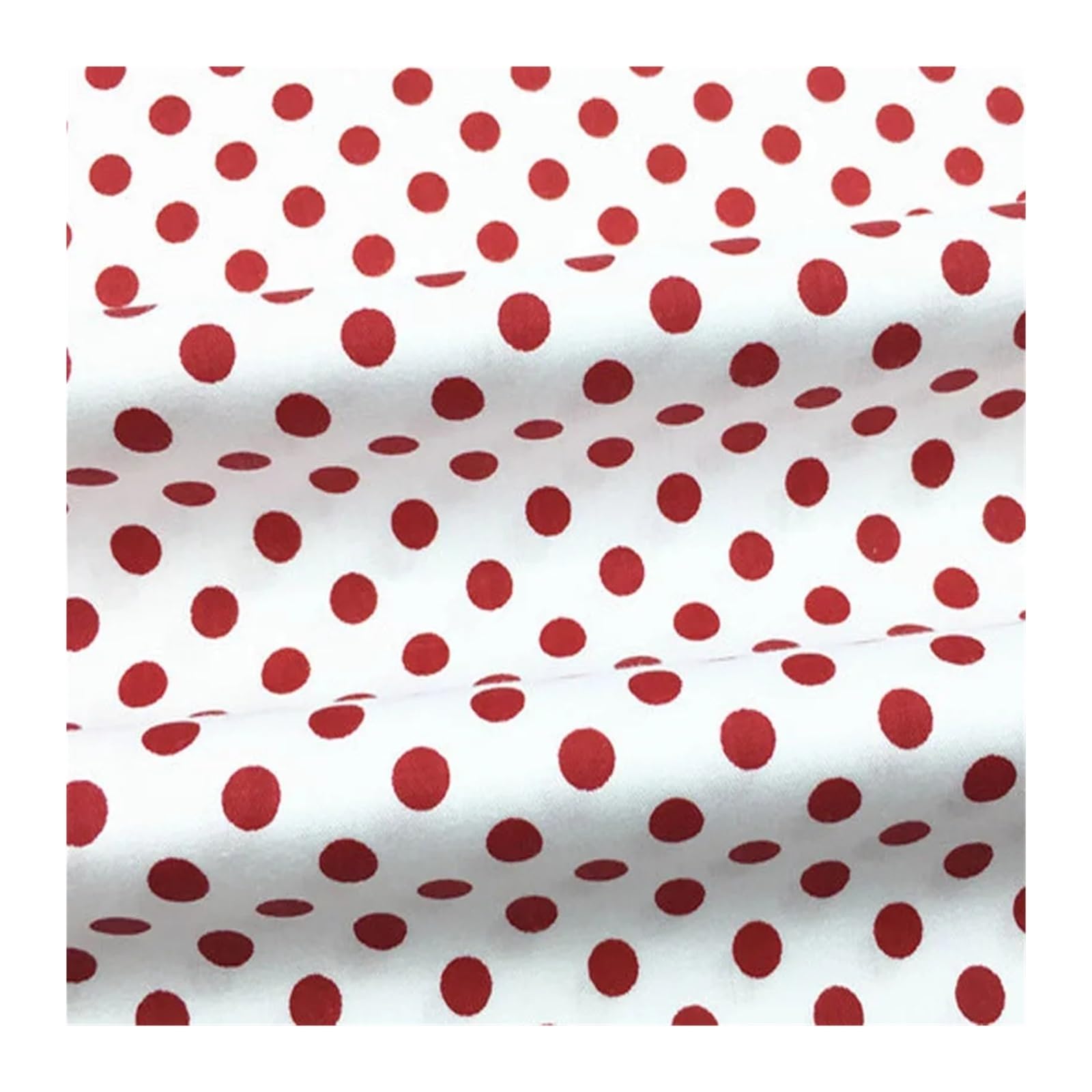 HKSDKABOP Cotton Polka Dot Fabric Dress Home Decor Multicolor 50cm(Color 12)