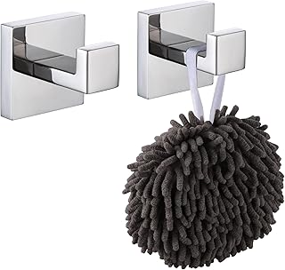 KOKOSIRI Bathroom Towel Hook Coat Hooks for Wall Coat Hook Bath Towel Robe Hook Stainless Steel Garage Heavy Duty Wall Mou...
