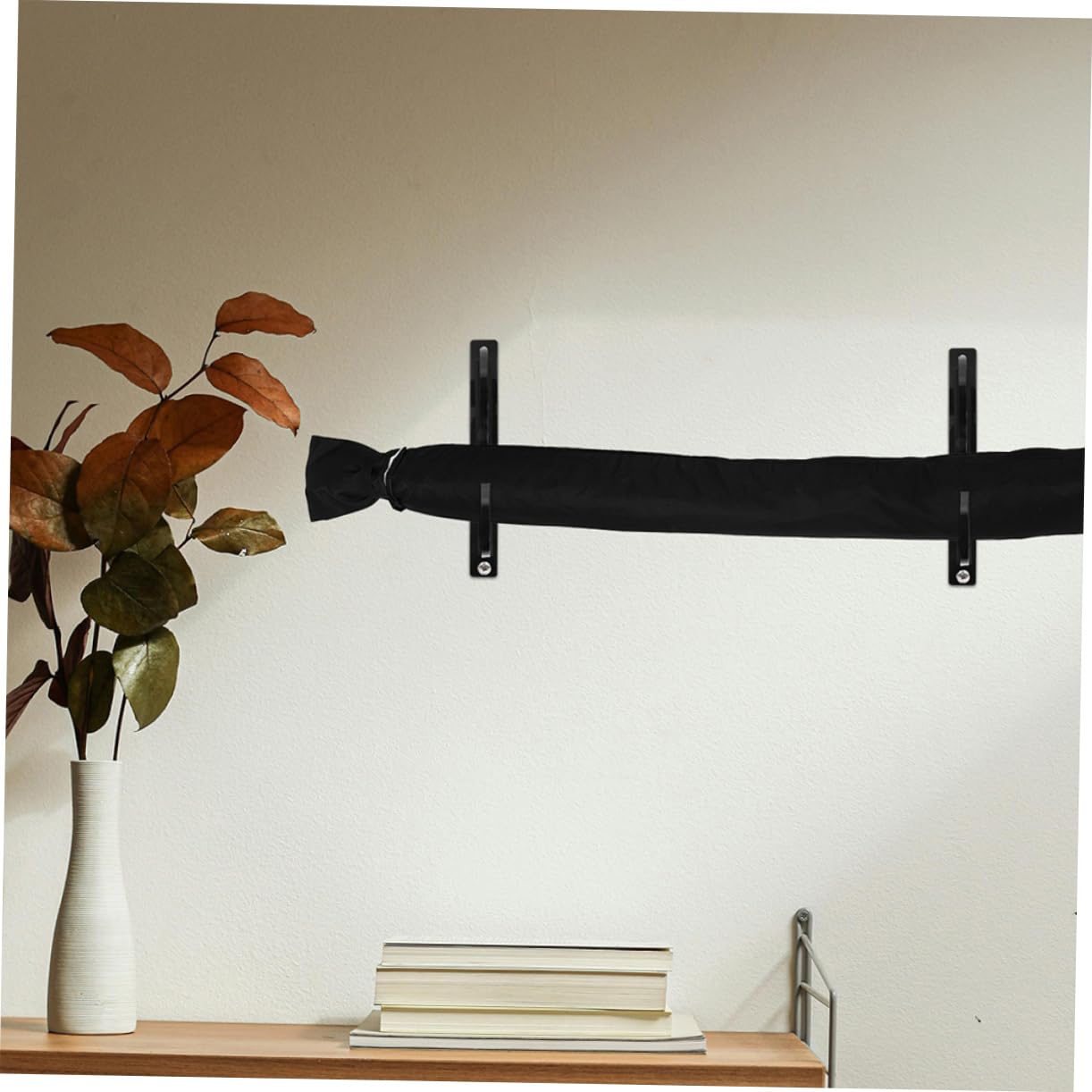 ifundom Soporte de Espada de Pared de Acrílico Negro, 3 Pares
