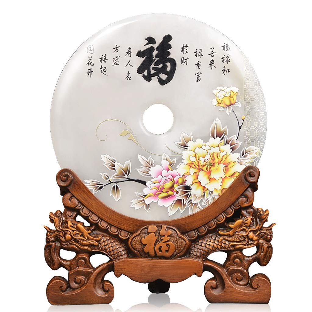 Ornements Lucky Ping'an Boucle : sculpture d'art dorée haut de gamme - 6
