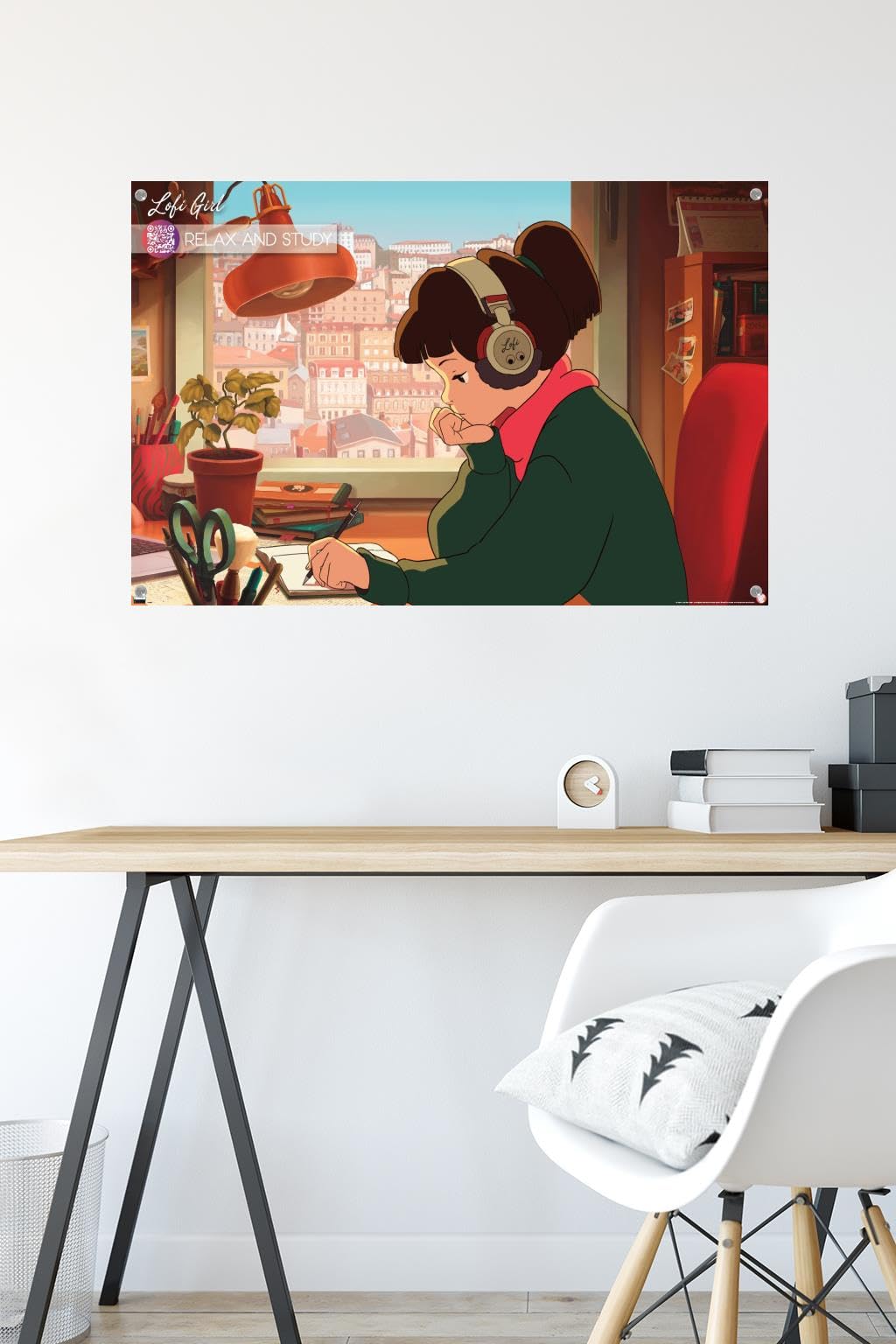 kuwahara FANNYスタンダード　lofi Amazon.com: Trends International Lofi Girl - Relax and Study Wall