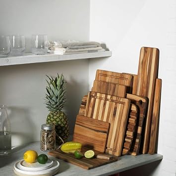 Teakhaus Cutting Board, Wood, Brown, 30.5 x 20 x 1.4 cm