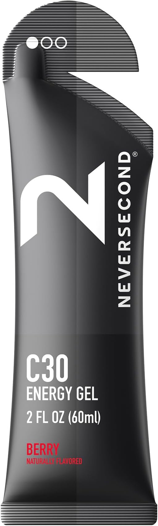 Neversecond C30 Energy Gel, Performance Nutrition & Hydration, Never2 Energy Gel for Ultra Triathlons, Cycling & Marathons (Berry Flavor, 12-Count Pack)