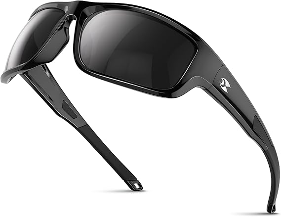 suoso Sports Polarized Sunglasses for Men: Women UV400 Protection Wrap Around Sun Glasses for Fishing Golf Running Driving