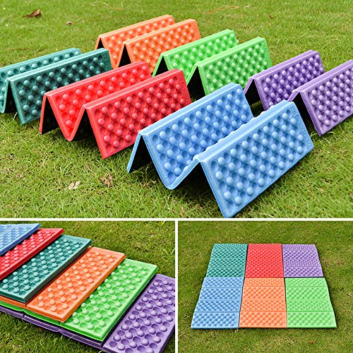 Ajcoflt Tapete de acampamento dobrável 39 27 cm, almofada de espuma de EVA, portátil, impermeável, p