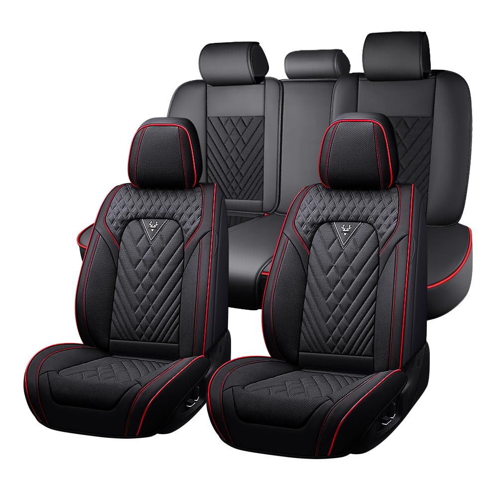 HBXT Black-Red 5-Seat Nappa Leather