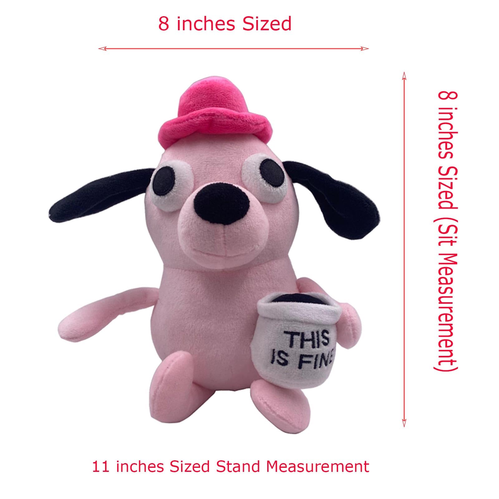 Amazon.co.jp: Tavashome ピンクの子犬のぬいぐるみ。11インチサイズ