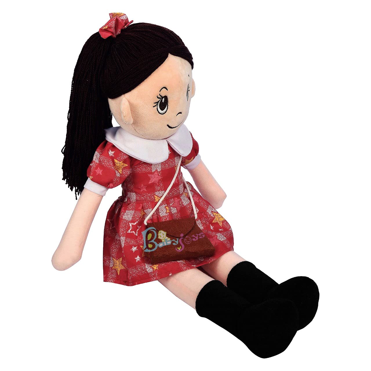 Babyjoys Stuffed Cuddly Soft Toy/Plush Doll for Girls Red-55 cm 2