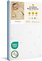 MAMAZING Aerobase Mini Crib Mattress 38x24 - Breathable 2-Stage, GREENGUARD Gold Certified, Non-Toxic, Waterproof, Machine Washable Cover