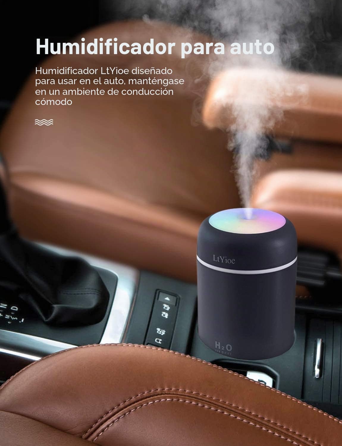 LtYioe Humidificador para Bebés Ultrasónico 2 Modos Silencioso USB con Luz Nocturna y Apagado Automático Azul Marino