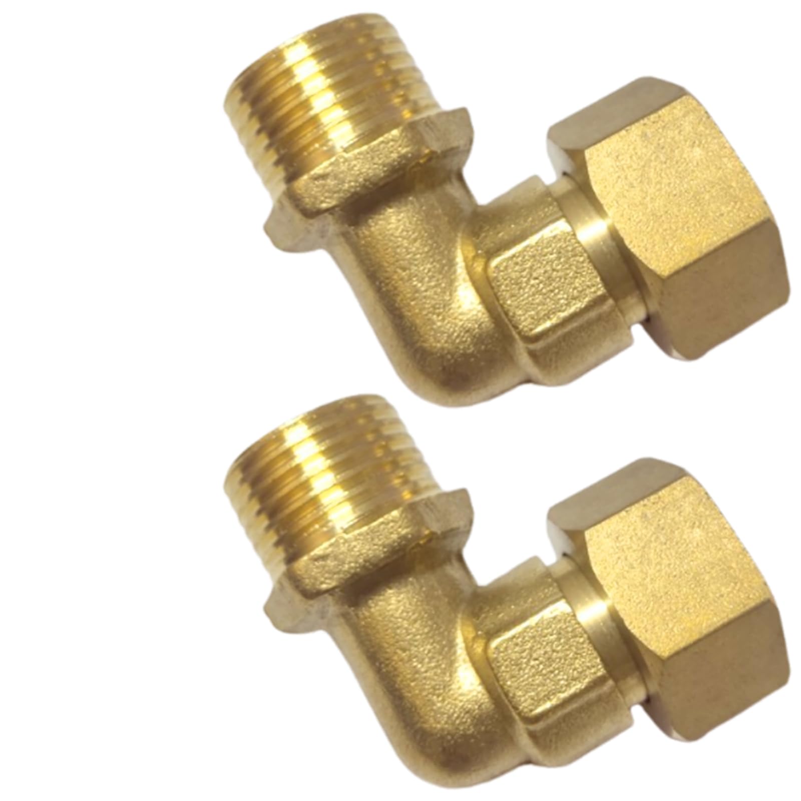 Tsophreniq Multicolor Strong Brass 90° Pipe Elbow 0.5" Adjustable Connection Elbow Fitting Tool For Residential Plumbing & Cooling Systems Adjustable Brass Pipe