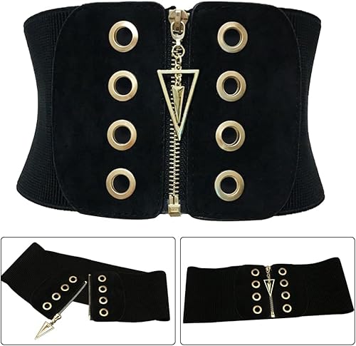 Miniatura 3 de Cinturón de corsé para mujer, cinturón elástico transpirable con cierre de cremallera, cinturón de entrenamiento de cintura, faja moldeadora para el