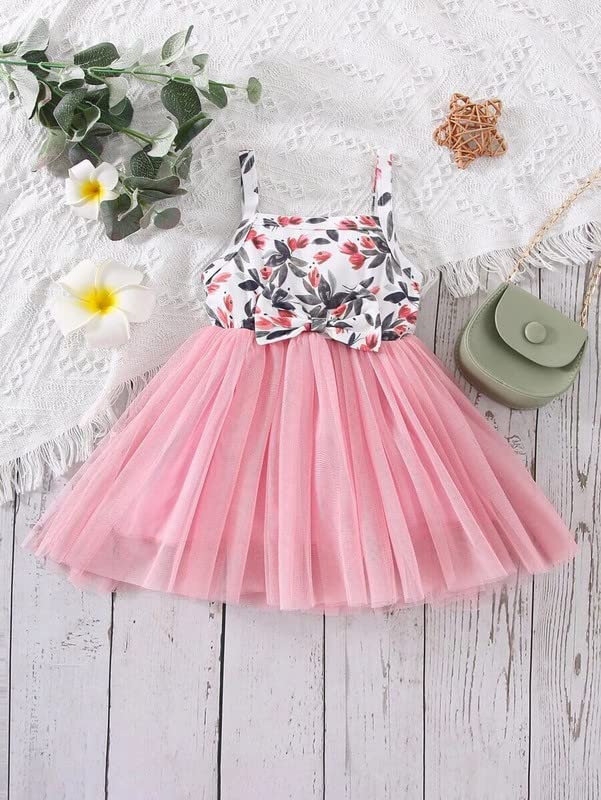 Image of Buy & Try Baby Girl's Modal Printed Frock Mini Length Short Frocks Dress.