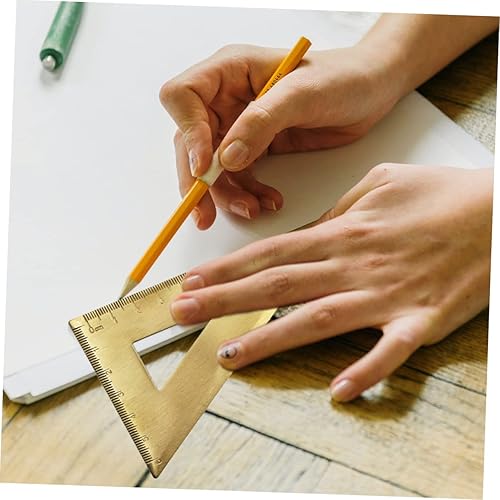 Miniatura 5 de 1 Unidades Regla Kits de Niños Multiherramientas Herramientas de Dibujo Herramienta Multipropósito Metal Triángulo Matemáticas Herramienta de