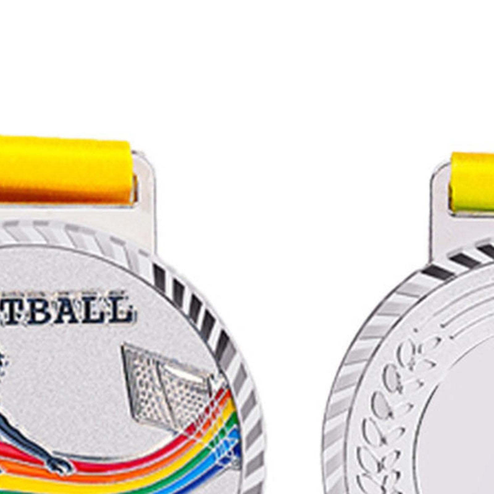 12 Stück Auszeichnungsmedaille Sportmedaille Fußballmedaille Siegesmedaille aus Widerstandsfähigem Metall mit Individuelle Gravur für Schulsportfeste