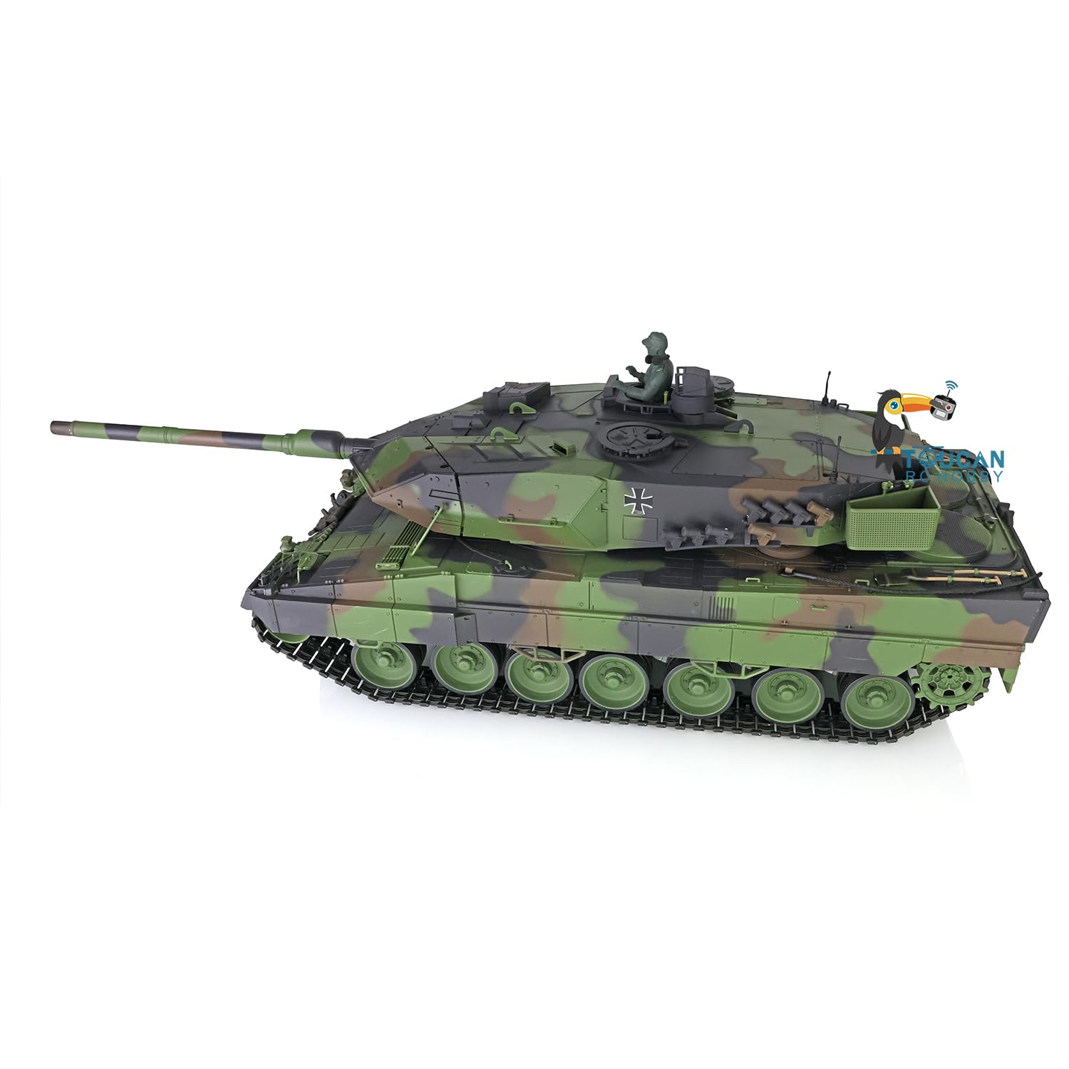 Leopard 2 A 6 RC czołg łańcuchowy 2,4 GHz 1/16/6 mm funkcja strzelania