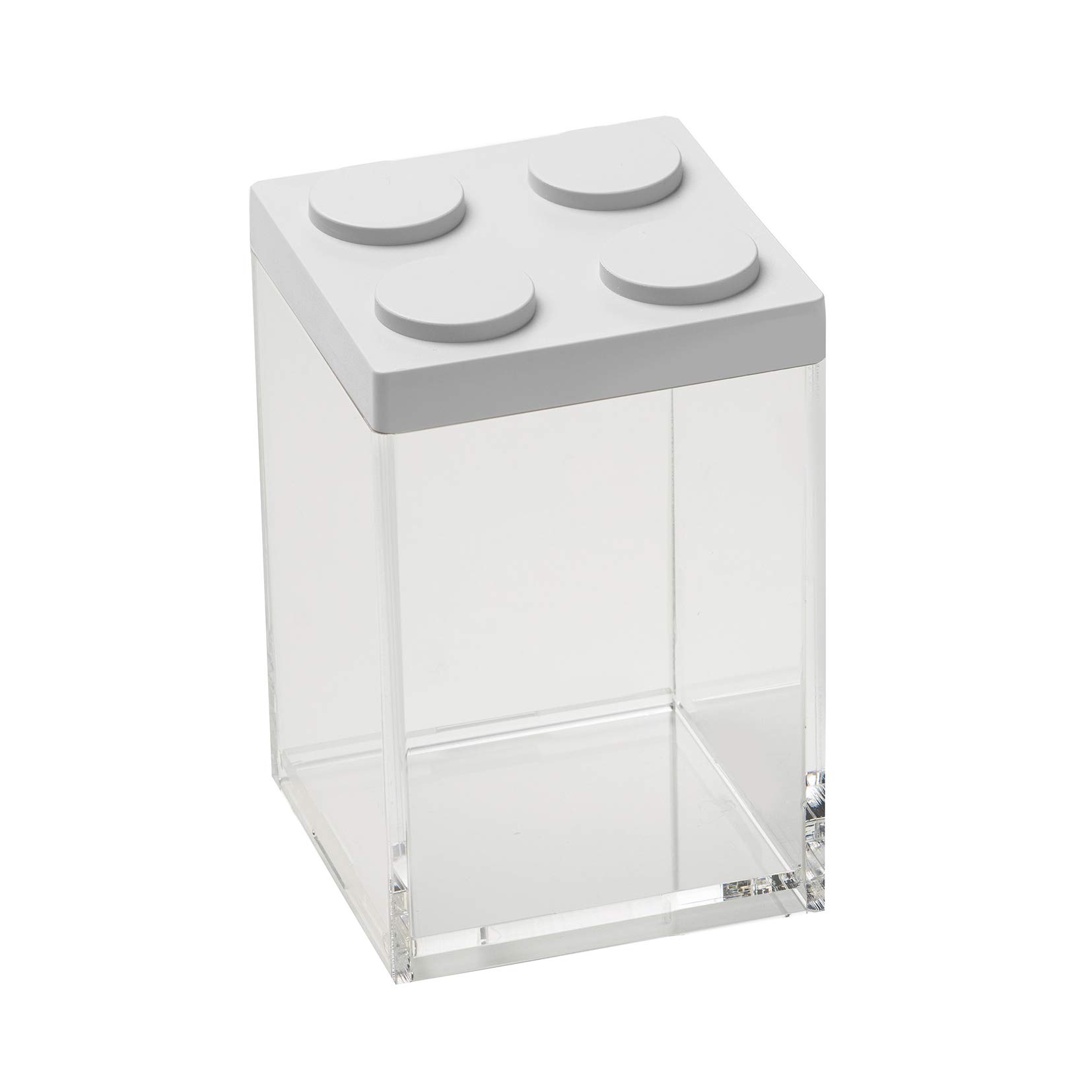 Contenitori Per Alimenti OMADA Brickstore - Set 2, 1.5L E 2L, Trasparenti, Impilabili, BPA Free, Made In Italy