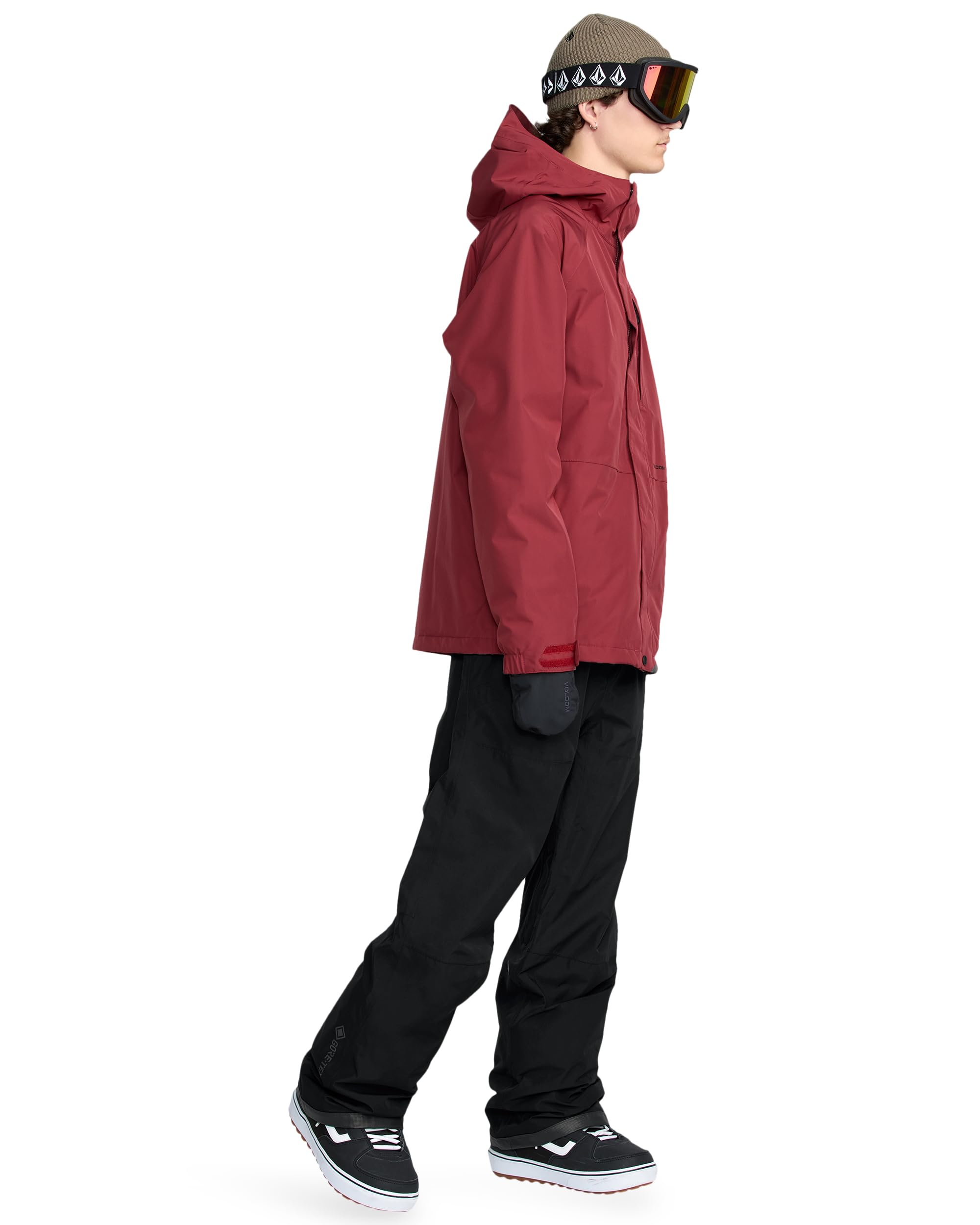 Volcom - Męskie spodnie narciarskie/śniegowe Dua Gore-tex Black - Męskie - Czarne