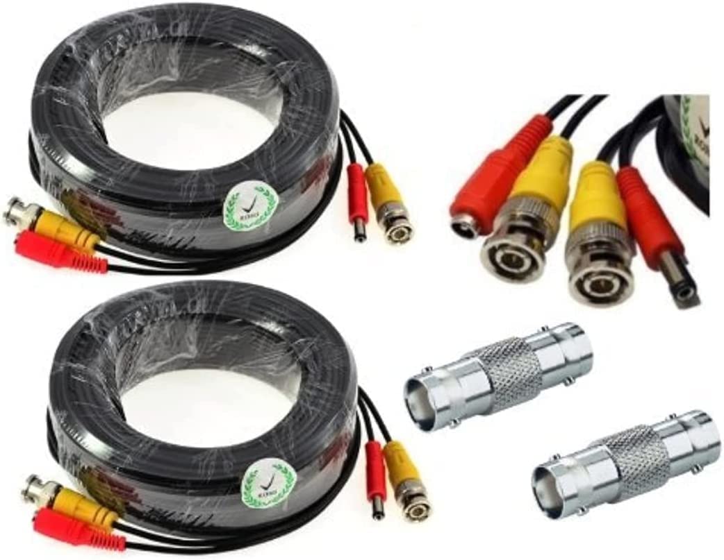 ACELEVEL2 PACK PREMIUM 100Ft.THICK BNC EXTENSION CABLES FOR ZMODO SYSTEMS BLACK