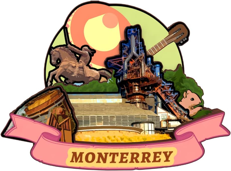 Monterrey Mexico Fridge Magnet Wooden Collection 3D Wood Handmade Travel City Souvenirs Refrigerator Magnet Home Decoration Gift -20