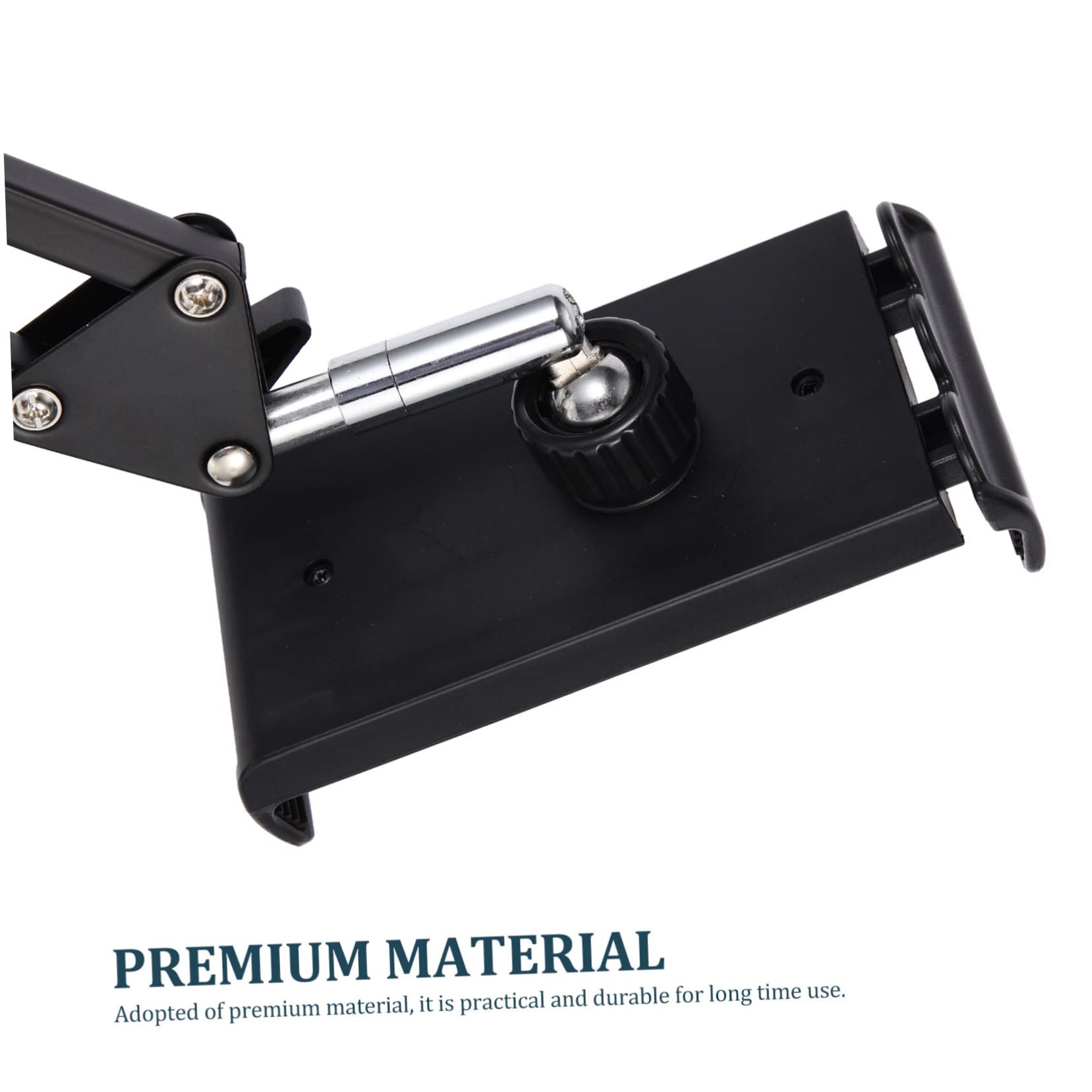 Soporte de Teléfono Ajustable para Escritorio Soporte Práctico para Móviles y Tablets Ergonómico Compatible con Dispositivos Móviles Color Negrono