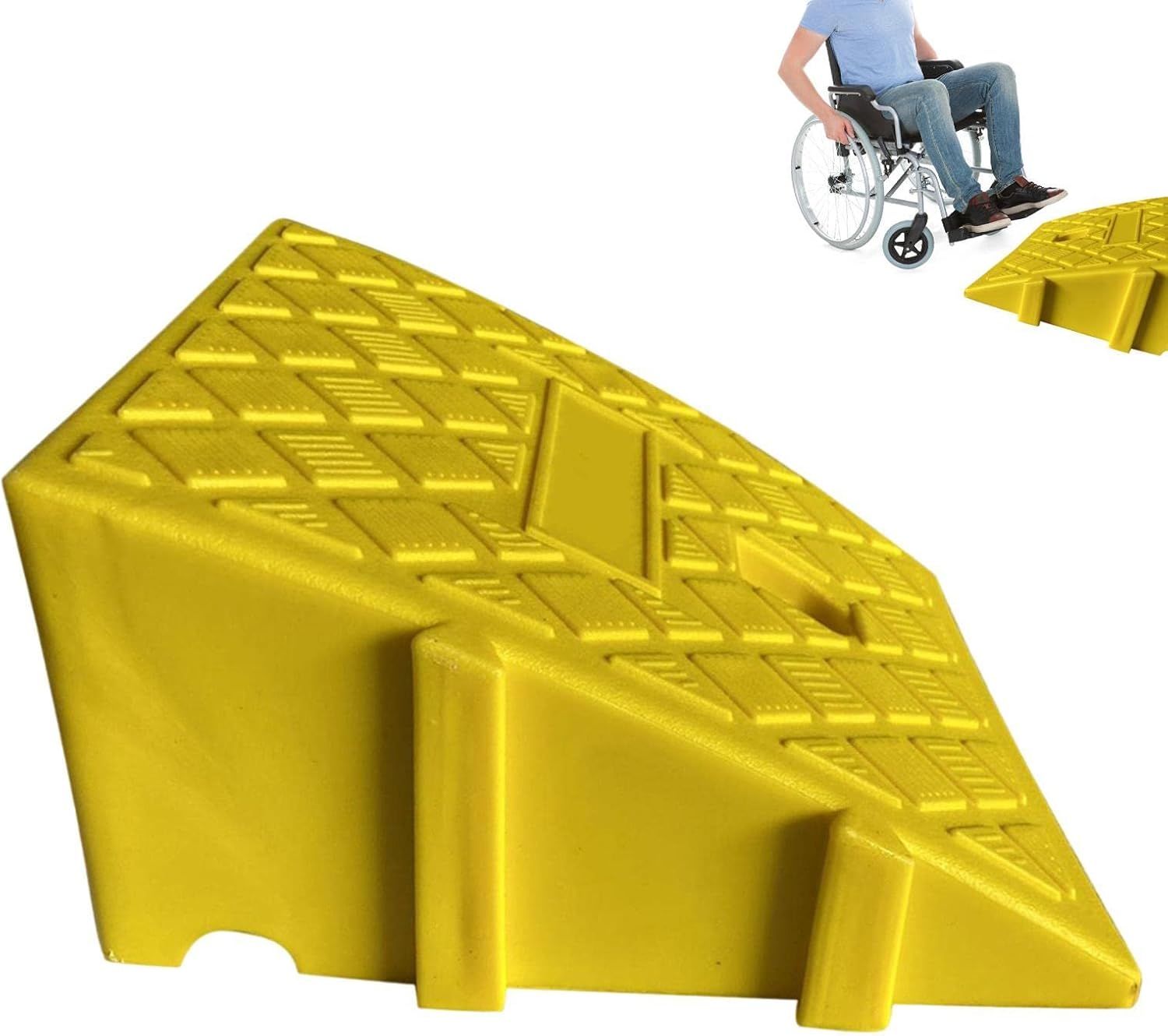 Generic Car Ramp Accessories | Lightweight Threshold Ramp, Heavy Duty Driveway Curb Ramp, Easily Carry Curb Ramp for Loading Dock, Sidewalk, Scooter, Bike, Motorcycle, Car Accessories
