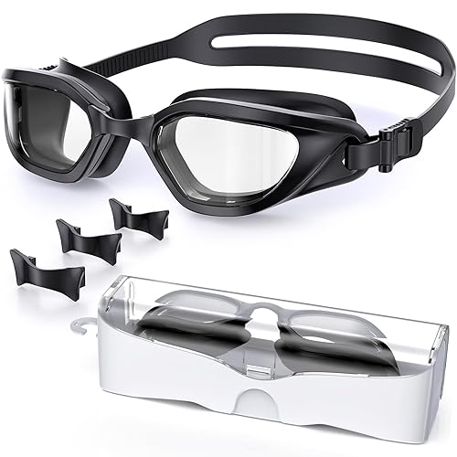 Swim Goggles, Unisex Adult Swimming Goggles Anti Fog Anti UV
