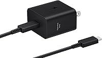 Samsung 45W Super Fast Charging Wall Charger with USB-C Cable - EP-T4511 for Galaxy Phones, Tablets & USB-C Devices, Black