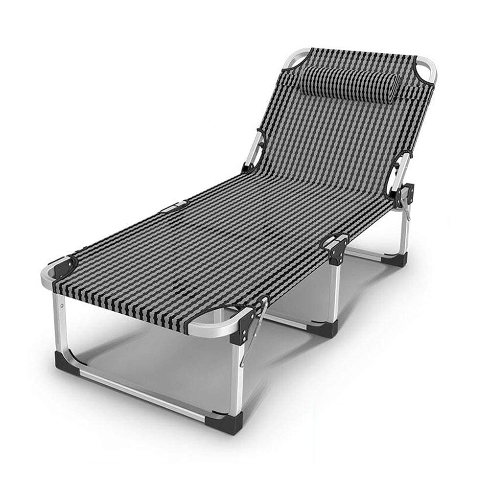 Lit de repos pliable pour soulager le dos avec assise inclinable de jardin