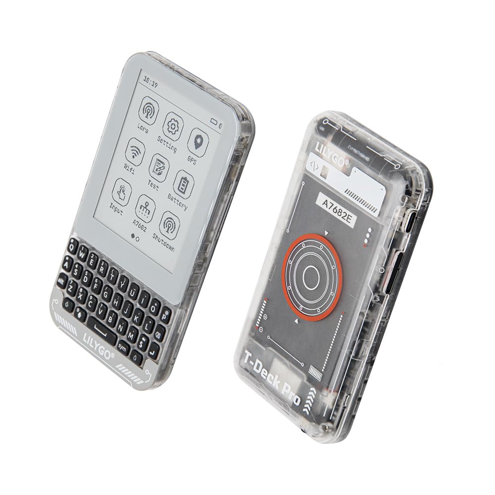 LILYGO T-Deck Pro SX1262 LoRa - Placa de desarrollo TTGO (868 MHz, papel electrónico de visión ultraancha de 3,1 pulgadas, con antena externa PCM5102A)