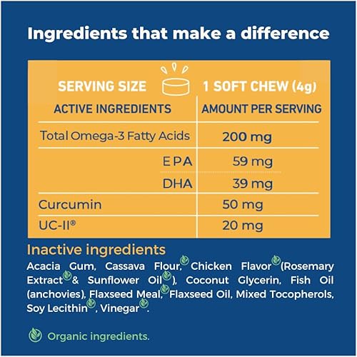 Miniatura 5 de Jope Masticables para perros de cadera y articulaciones con colágeno UC-II, más eficaz que la glucosamina, desarrollado por veterinarios,