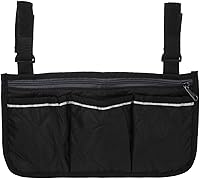 Vista 1 de PATIKIL Bolsa para reposabrazos para silla de playa, impermeable, para colgar en silla de playa, bolsa de almacenamiento para reposabrazos, revista