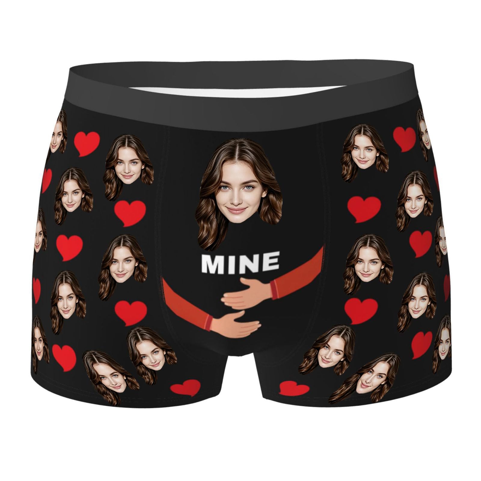 Custom Underwear for Men, Men's Underwear with Face on Them, Face Boxers, Personalized Gifts for Men