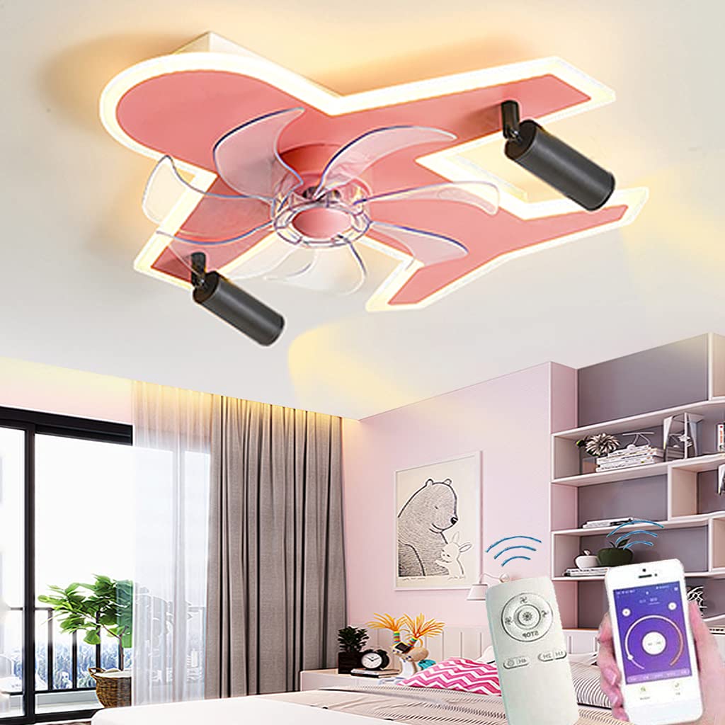 Ventilateur de plafond LED avec éclairage et télécommande pour salon moderne - 8