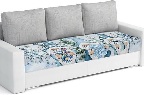 Miniatura 8 de Fundas de cojín para sofá de Halloween, funda elástica para sofá con parte inferior elástica, fundas de sofá con diseño de gato de terror, color