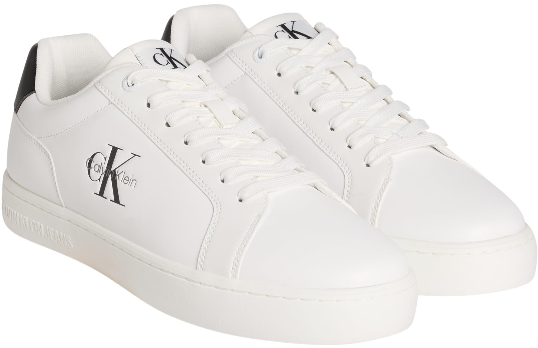 Calvin Klein Uomo Sneakers con Suola Preformata Classic Mono in Pelle