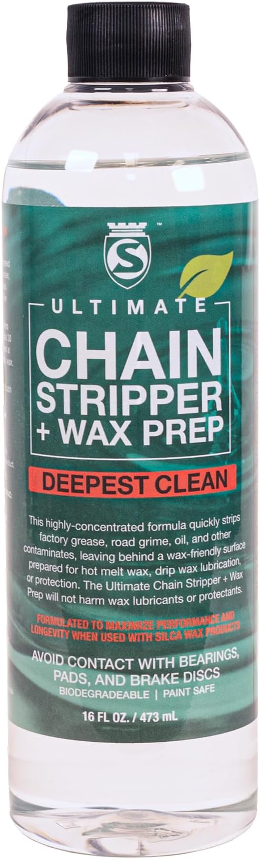 Ultimate Chain Stripper and Wax Prep, 16 oz - Quick One-Step Bike Chain Cleaner & Degreaser for Road, Gravel & MTB Bicycle Chains, Easy and Residue-Free for Factory or Used Chains