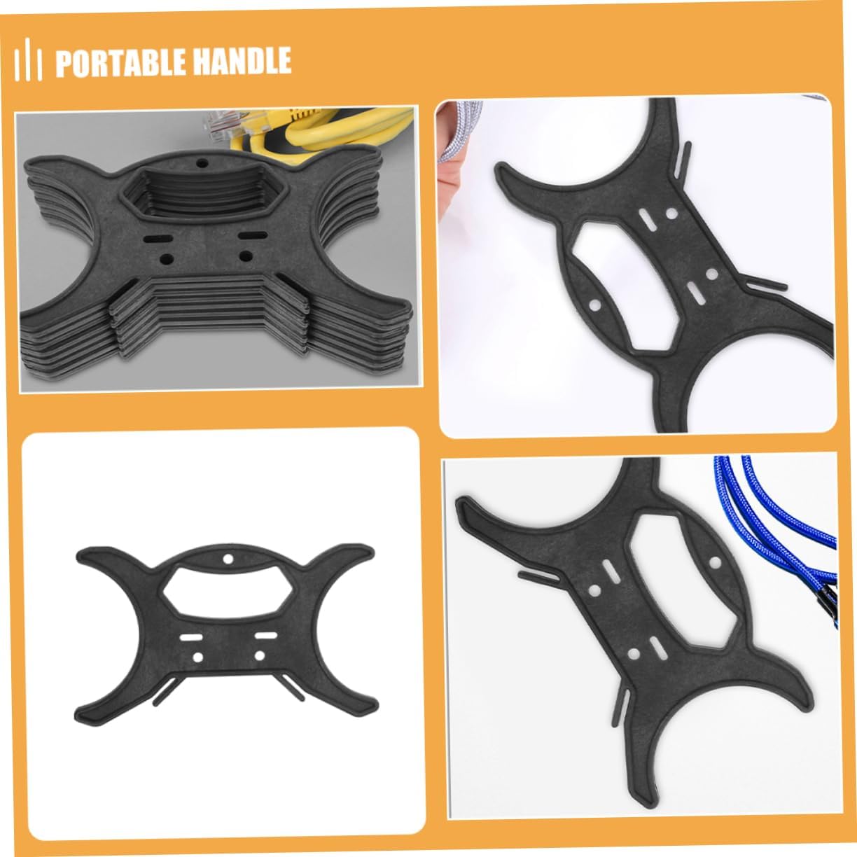 KOMBIUDA 11pcs Rope Winder for Christmas Light Storage Cable Organizer Handle for Easy Carrying for Holiday Use and Home Decoration