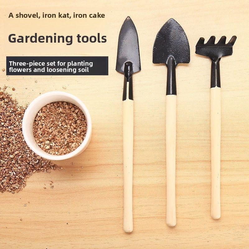 Mini set de herramientas para jardín 3 piezas miniatura 6