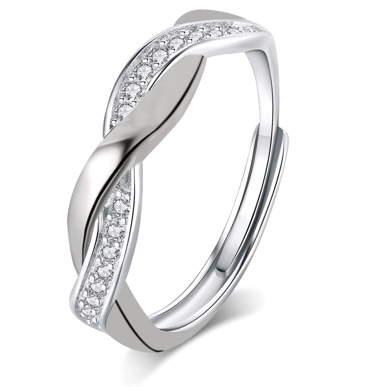 925 Sterling Silver Rings,Adjustable Thumb Rings for Women Girls