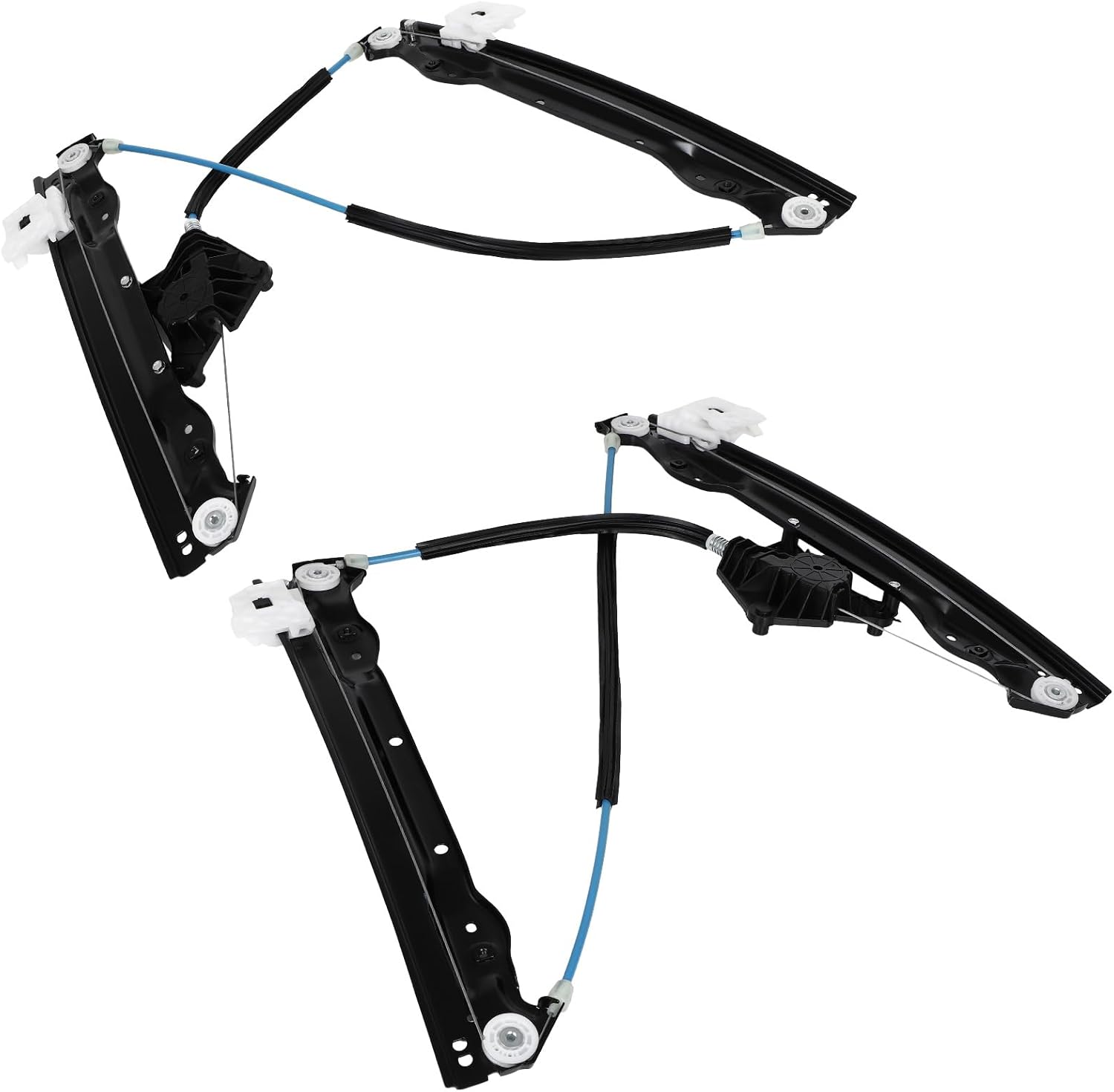 Set Of 2 Power Window Regulator Front Driver and Passenger Side Fit for Chrysler Sebring 2007-2010 without Motor Window Lifter Replaces OE 752-311