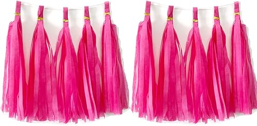 Borlas de papel de seda con borlas de papel, guirnalda, bandera, decoración de mesa, para fiestas, bodas, cumpleaños, baby shower, enfermeras,