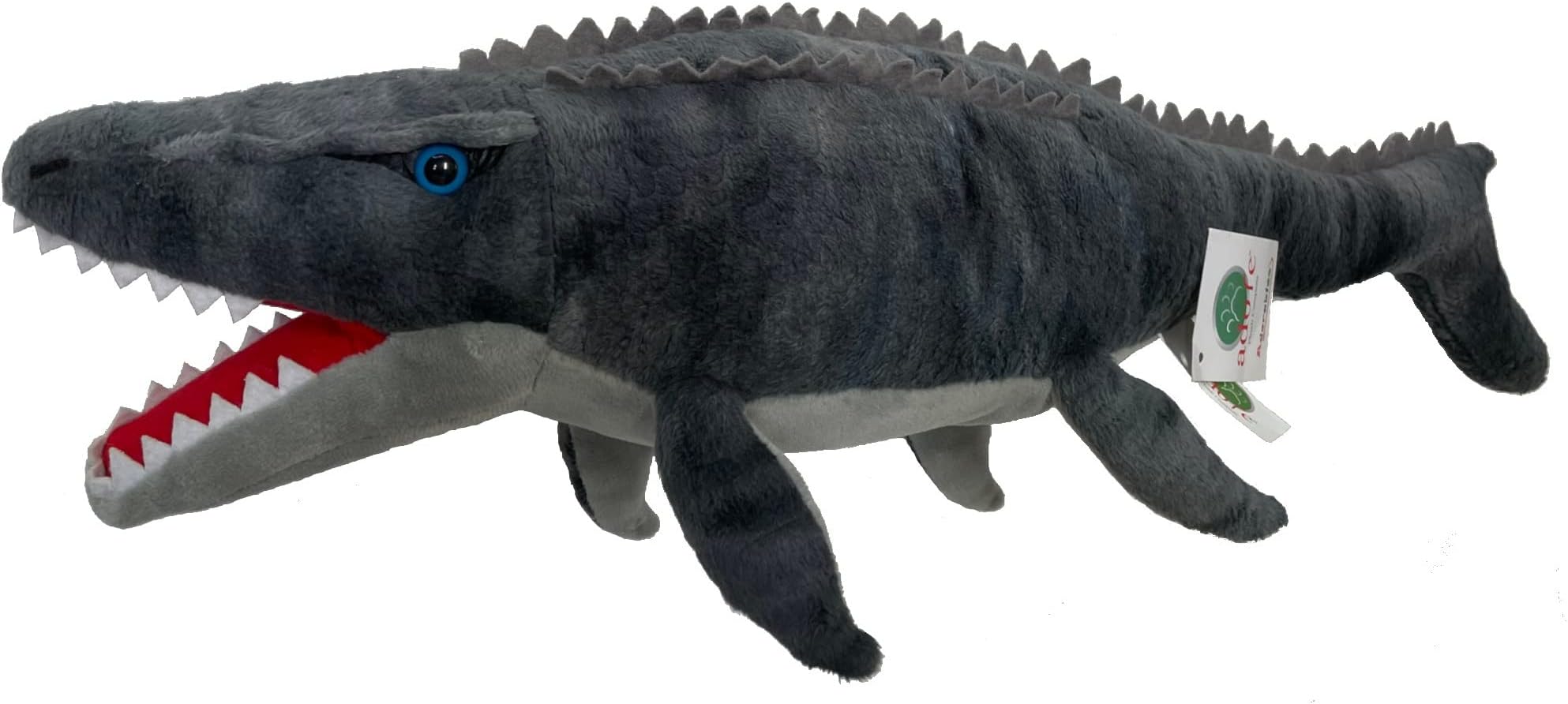 Adore 21" Moby The Mosasaurus Dinosaur Stuffed Animal Plush Toy