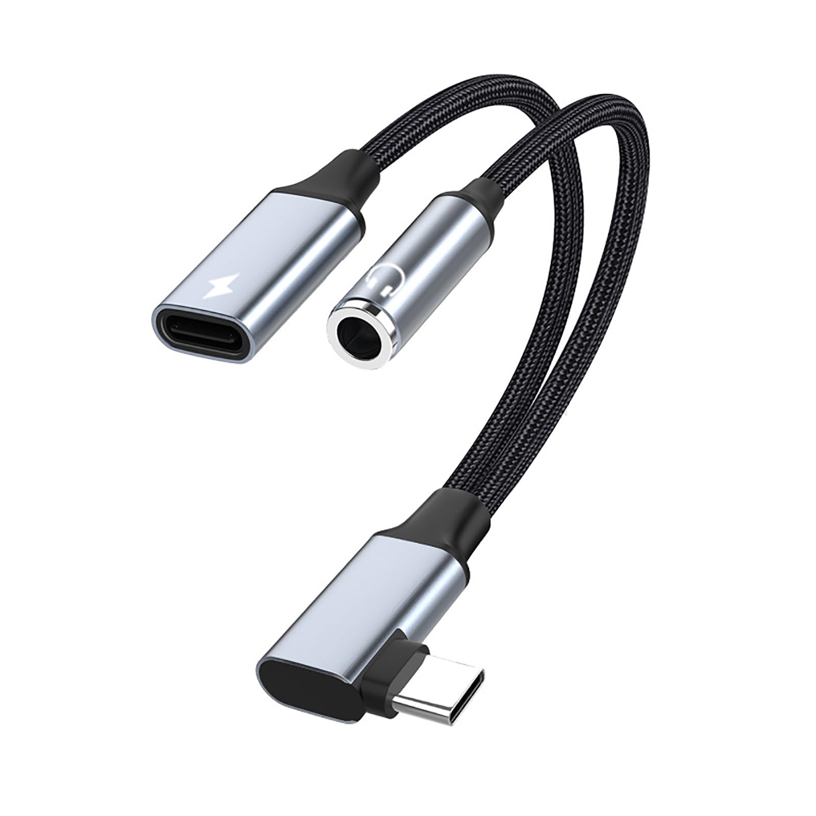 USB Type-C to 3.5mmオーディオアダプタ usb c イヤホン イヤホンマイク接続と電力供給対応タイプCアダプタ タイプC(オス)→4極