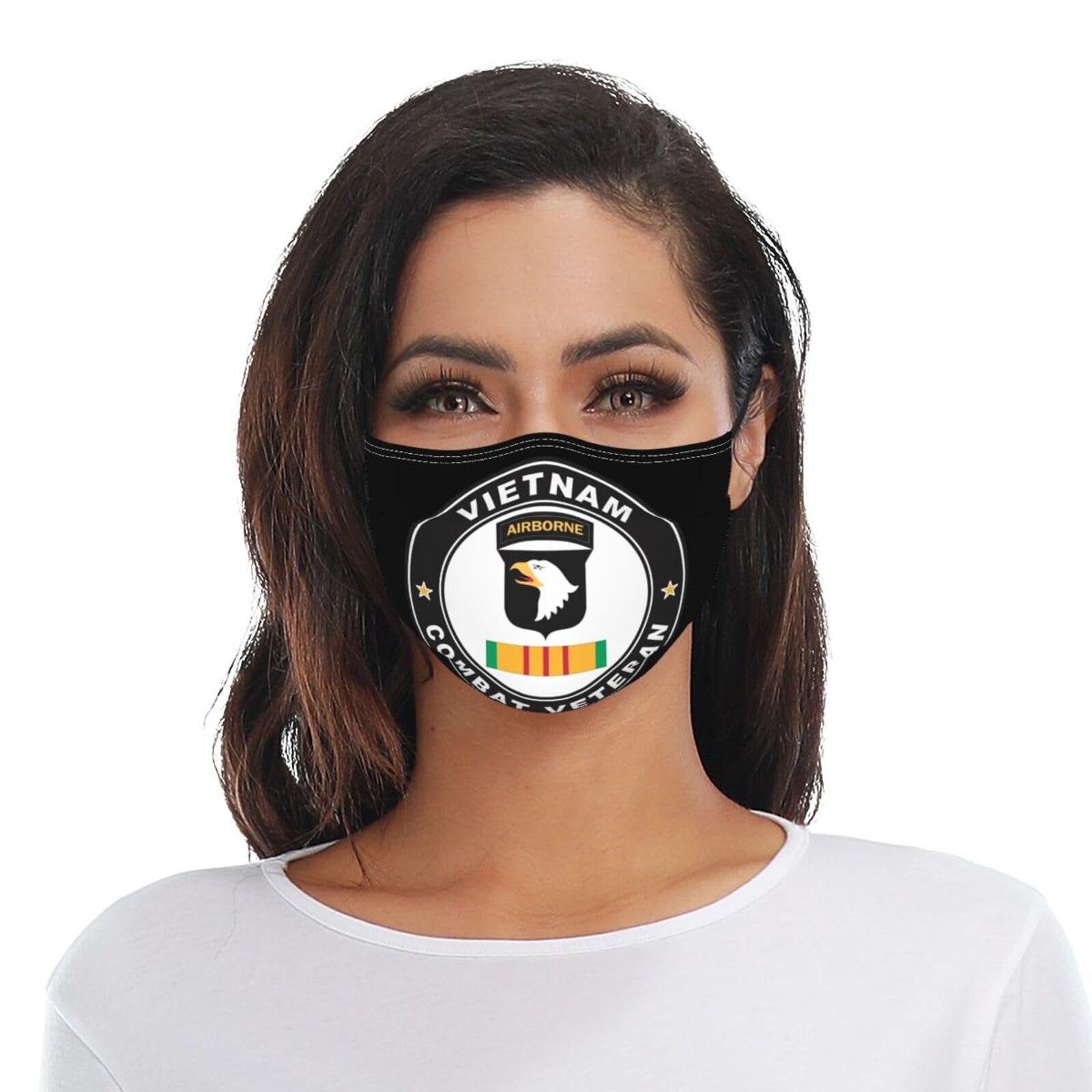 101st Airborne Division Vietnam Veteran Adult Dust Mask Adjustable Dust Face with 2 Filter96