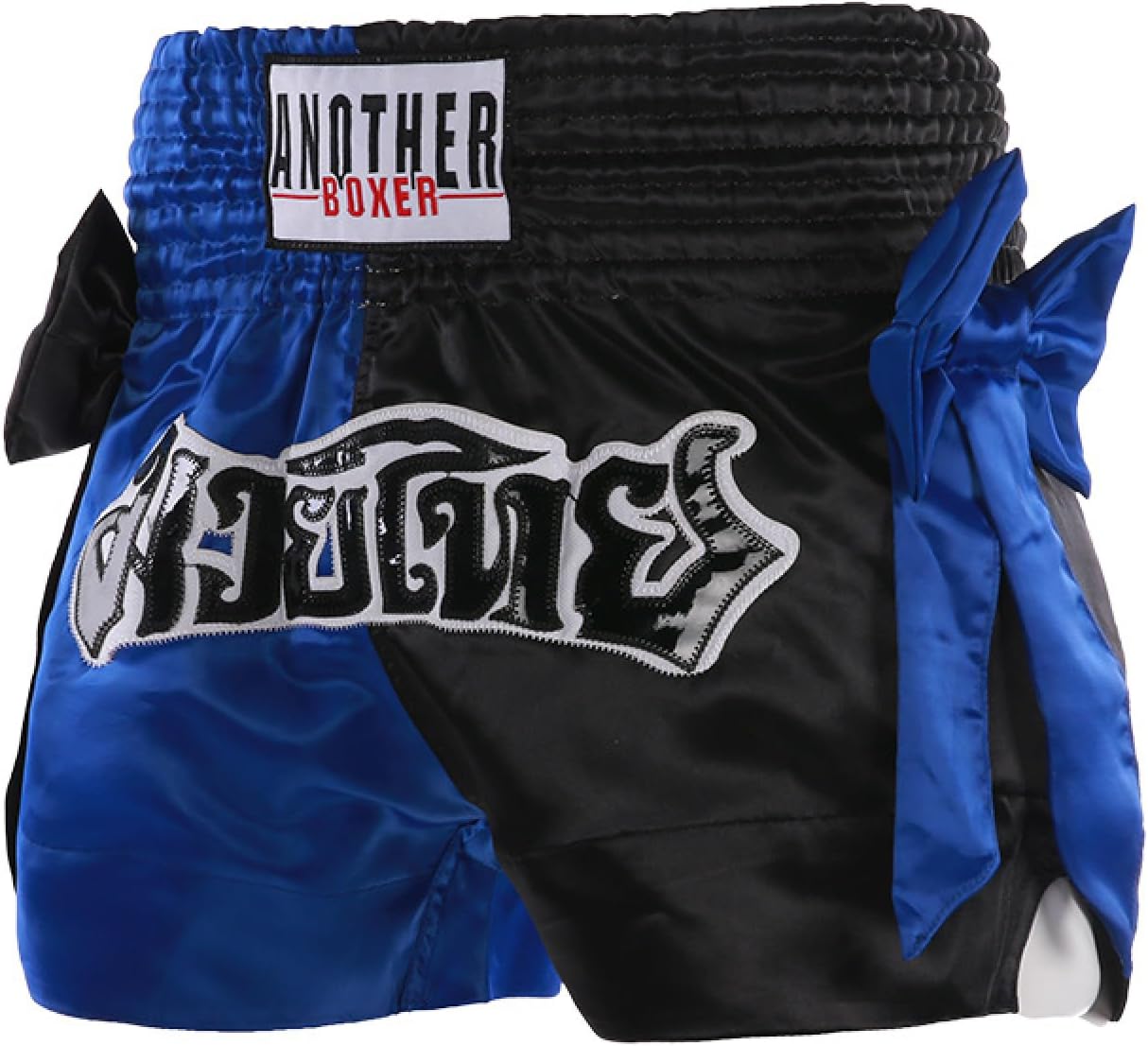 AwwwCos Unisex Muay Thai Boxing Shorts Bow Embroidery Combat Trunks Grappling Kickboxing Training Cage Fight Pants