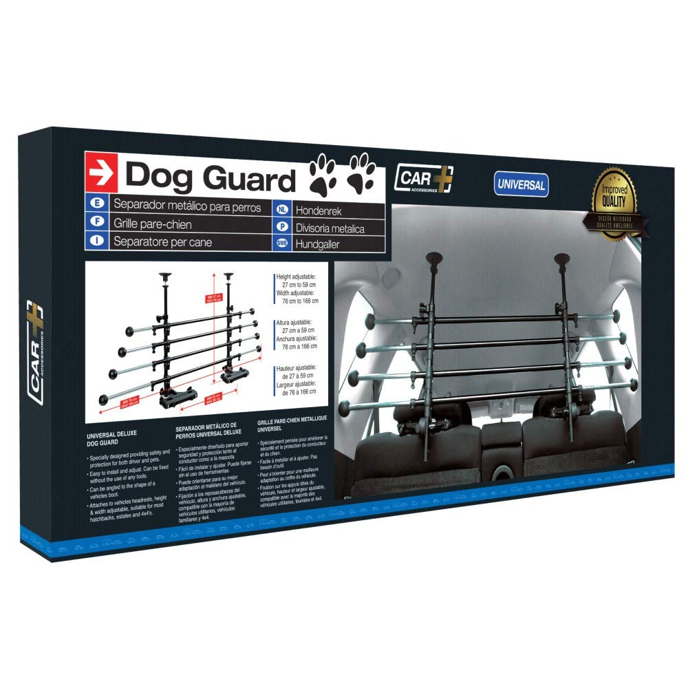 Sumex Dog1000 Separador Metálico para Perros/Carga. Reja Protección de Equipaje. Sujección en los Reposacabezas.