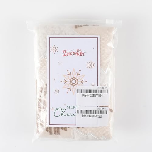 Miniatura 8 de Fundas de almohada de Navidad, 12 x 20 pulgadas, 1 unidad suave de terciopelo de pellets bordados de árboles marrón y blanco, funda de almohada