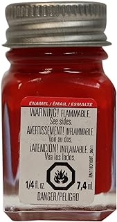 Testors Enamel 1/4oz Bottle Flat Red